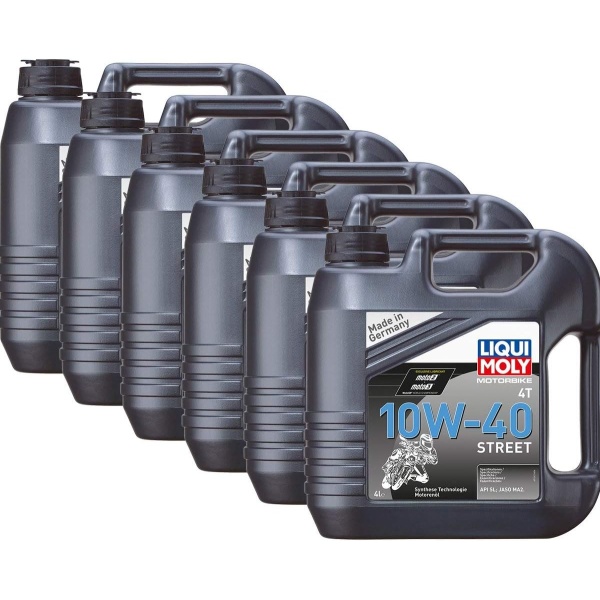 Set 6 Buc Ulei Motor Liqui Moly Motorbike 4T 10W-40 Street 4L 1243